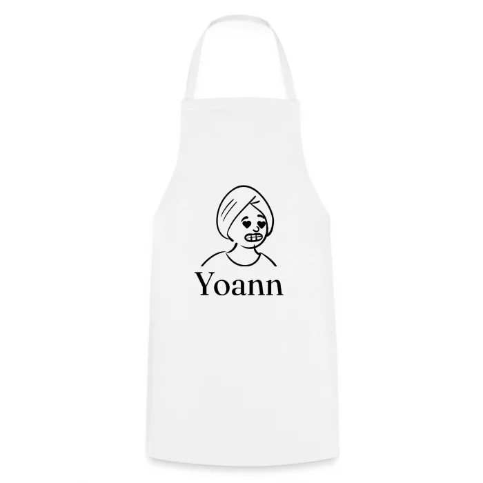 Tablier de cuisine personnalisé au prénom Yoann