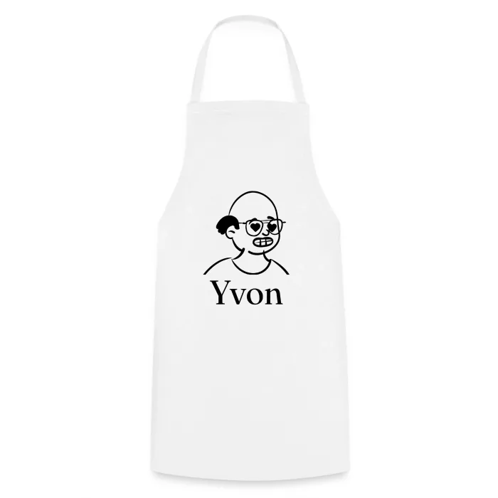 Tablier de cuisine personnalisé au prénom Yvon