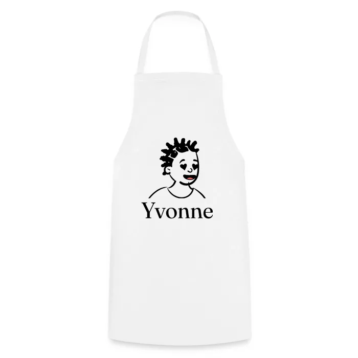 Tablier de cuisine personnalisé au prénom Yvonne