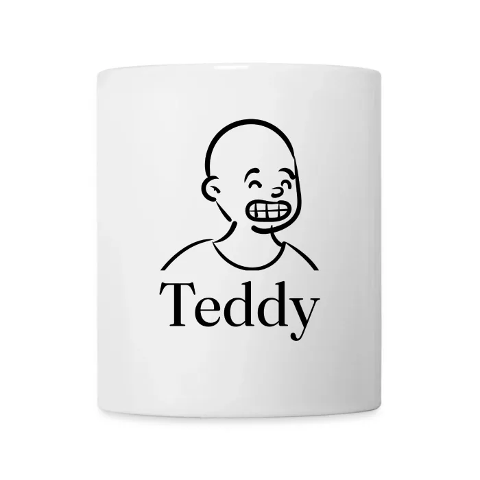 Mug personnalisé au prénom Teddy
