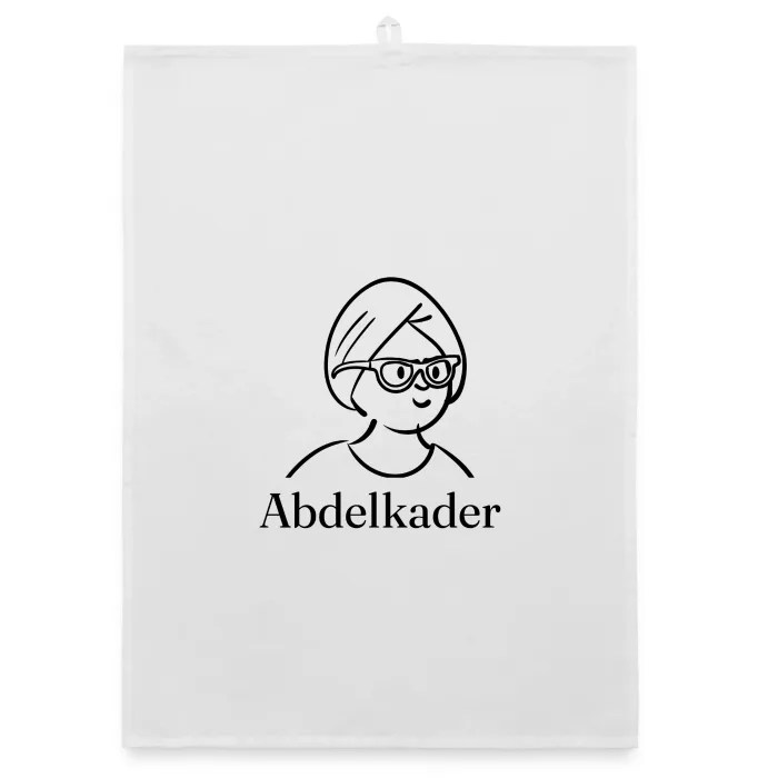 Torchon personnalisé au prénom Abdelkader