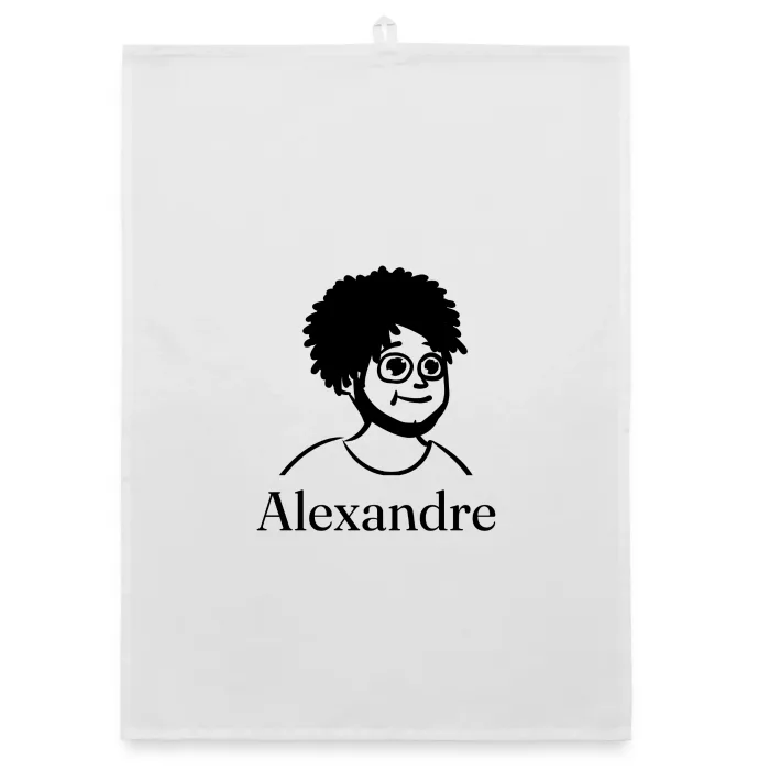 Torchon personnalisé au prénom Alexandre
