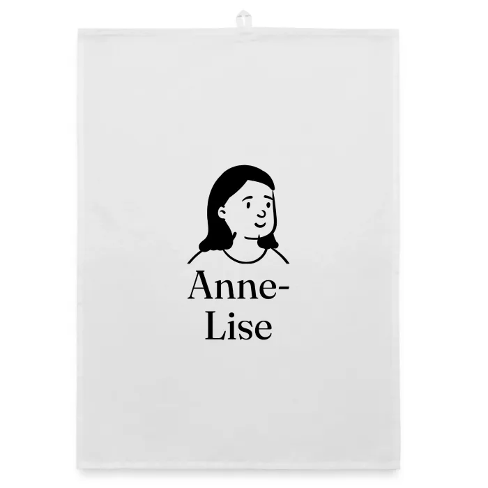 Torchon personnalisé au prénom Anne-Lise