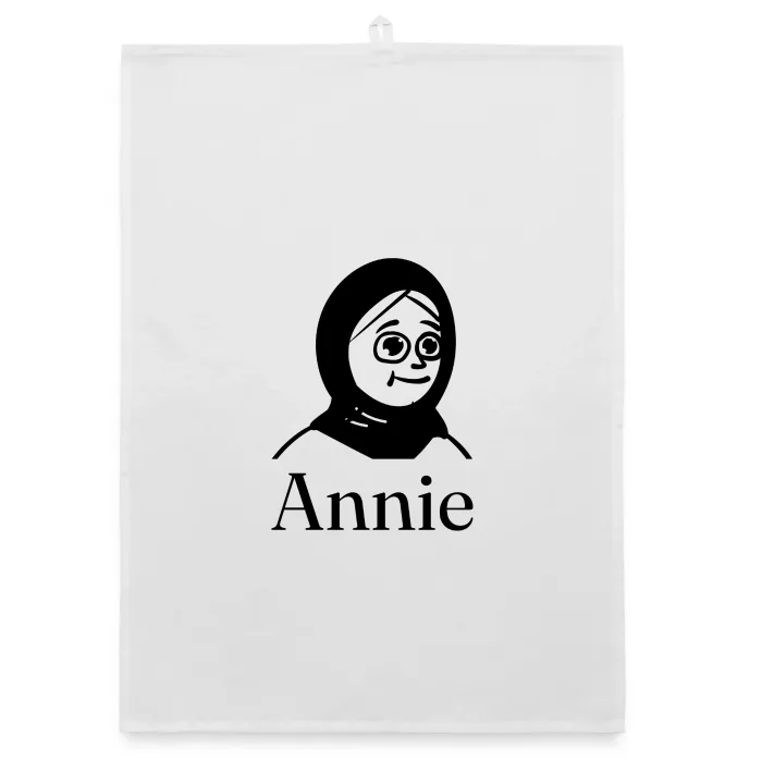 Torchon personnalisé au prénom Annie