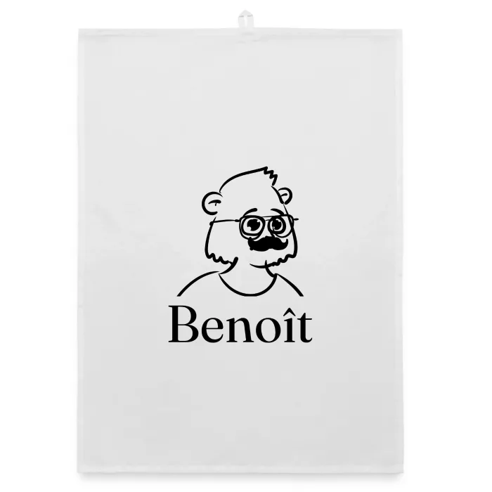 Torchon personnalisé au prénom Benoît