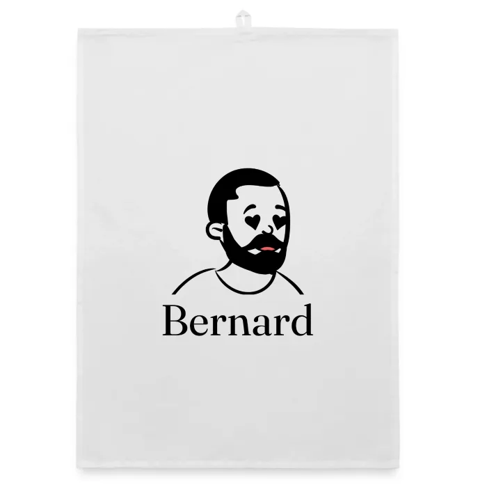 Torchon personnalisé au prénom Bernard