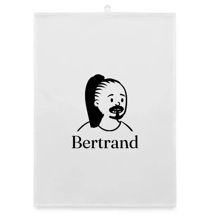 Torchon personnalisé au prénom Bertrand