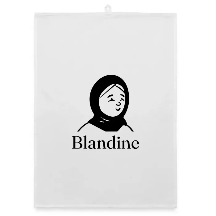 Torchon personnalisé au prénom Blandine
