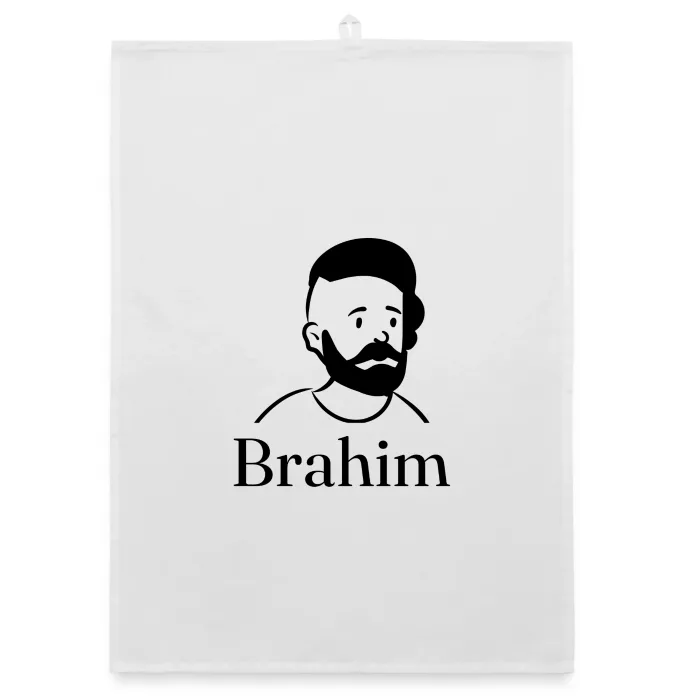 Torchon personnalisé au prénom Brahim