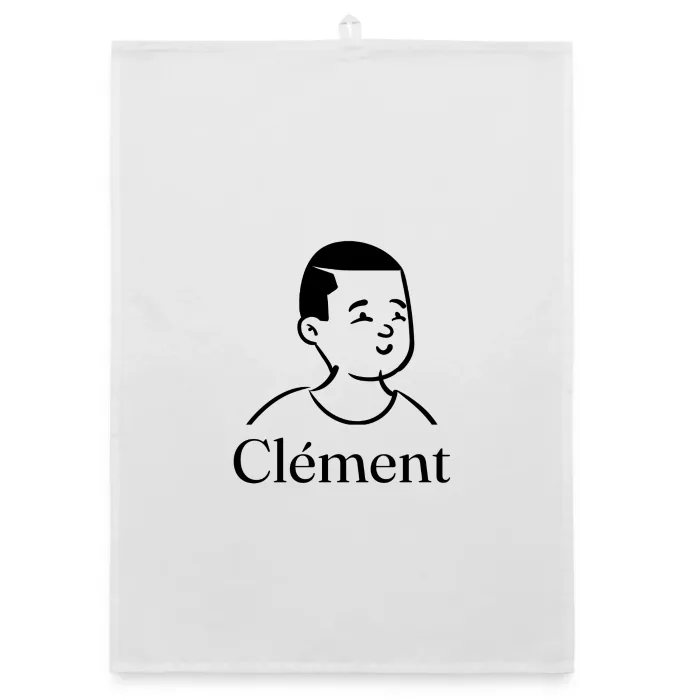 Torchon personnalisé au prénom Clément