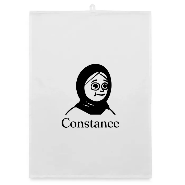 Torchon personnalisé au prénom Constance