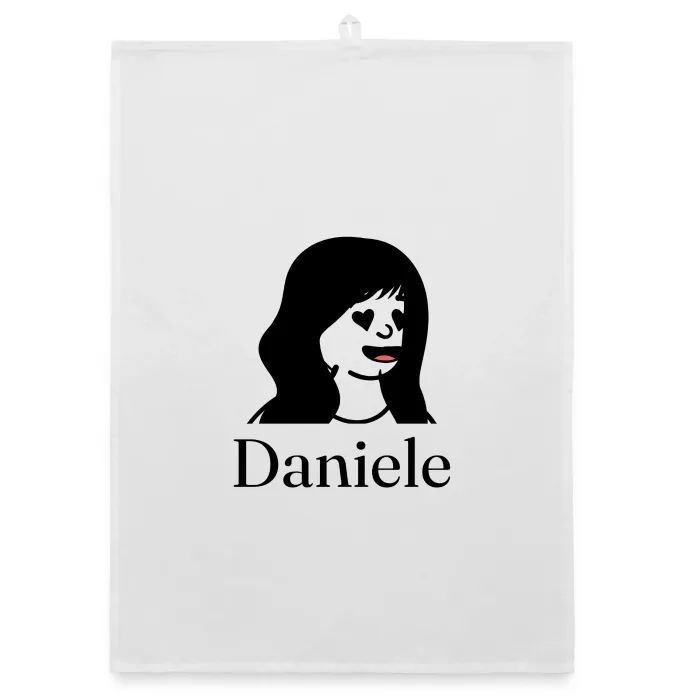 Torchon personnalisé au prénom Daniele