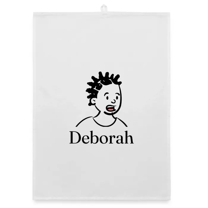 Torchon personnalisé au prénom Deborah