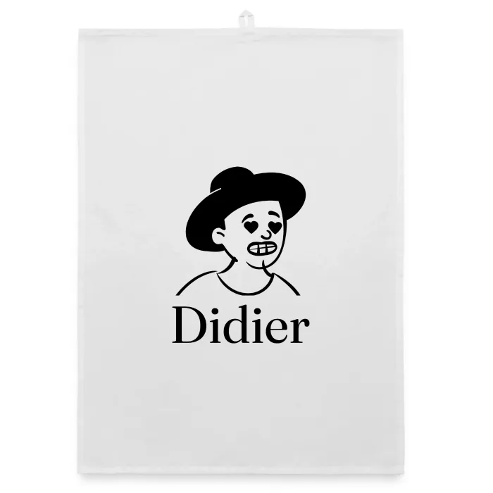 Torchon personnalisé au prénom Didier