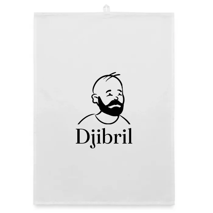 Torchon personnalisé au prénom Djibril
