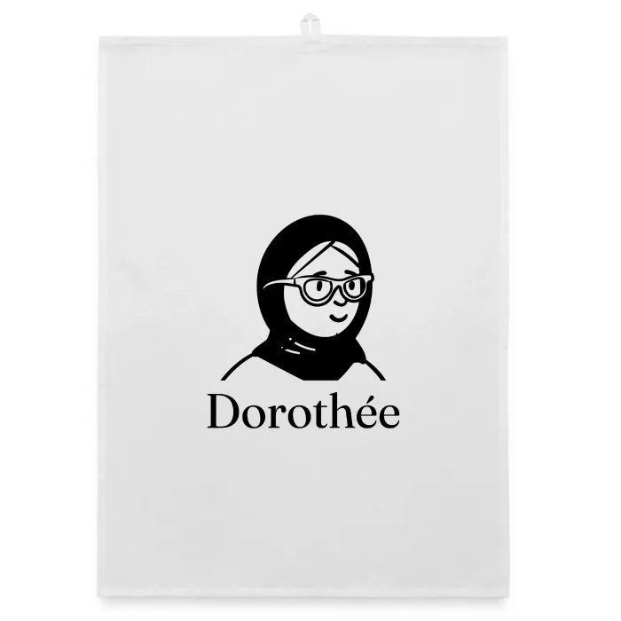 Torchon personnalisé au prénom Dorothée