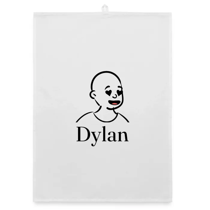 Torchon personnalisé au prénom Dylan