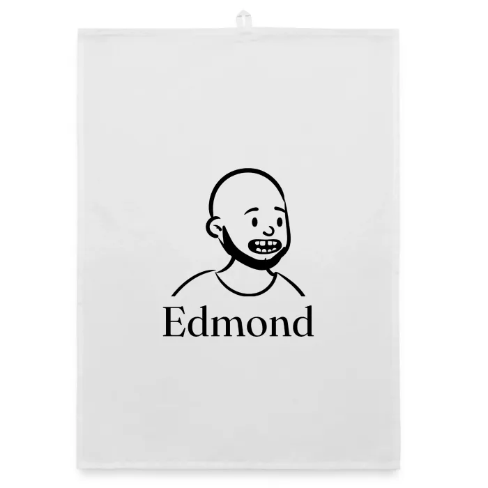 Torchon personnalisé au prénom Edmond