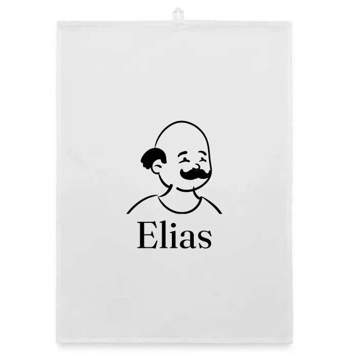 Torchon personnalisé au prénom Elias