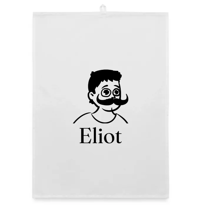 Torchon personnalisé au prénom Eliot