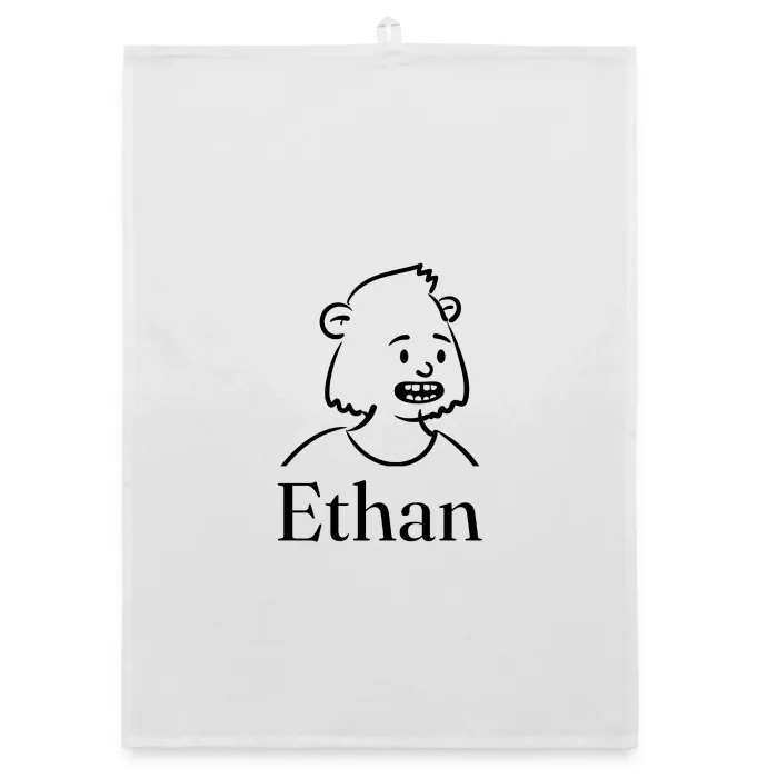 Torchon personnalisé au prénom Ethan