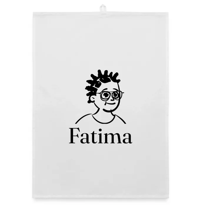 Torchon personnalisé au prénom Fatima