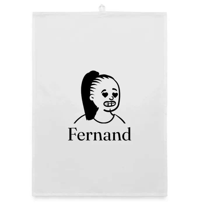 Torchon personnalisé au prénom Fernand