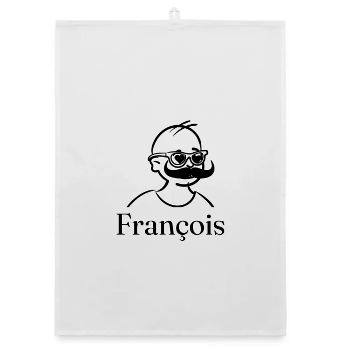 Torchon personnalisé au prénom François