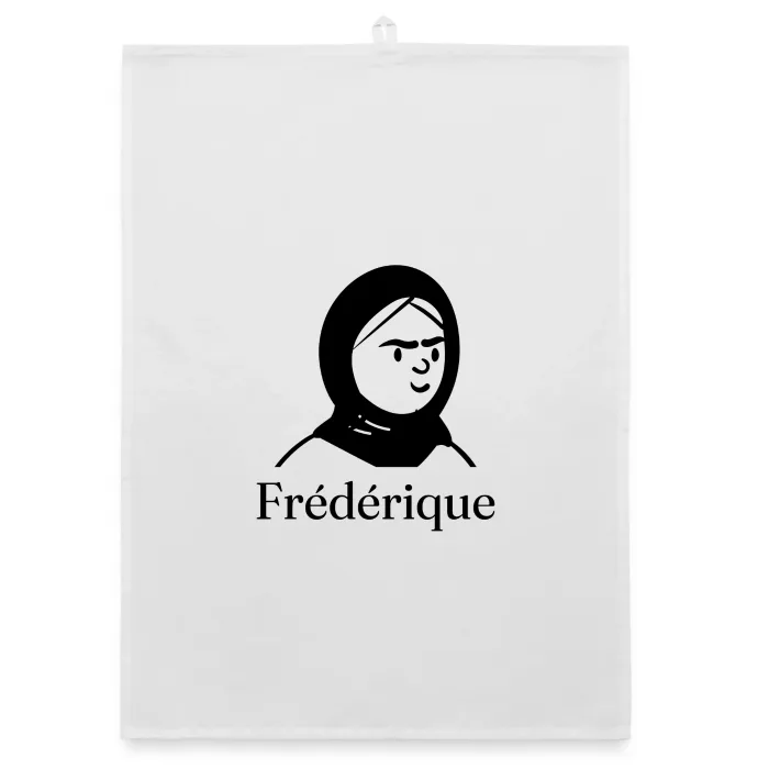 Torchon personnalisé au prénom Frédérique