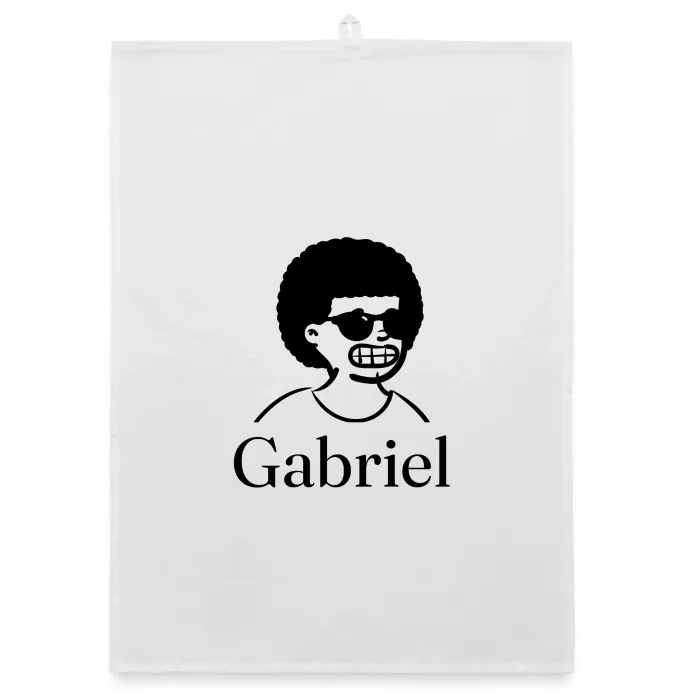 Torchon personnalisé au prénom Gabriel