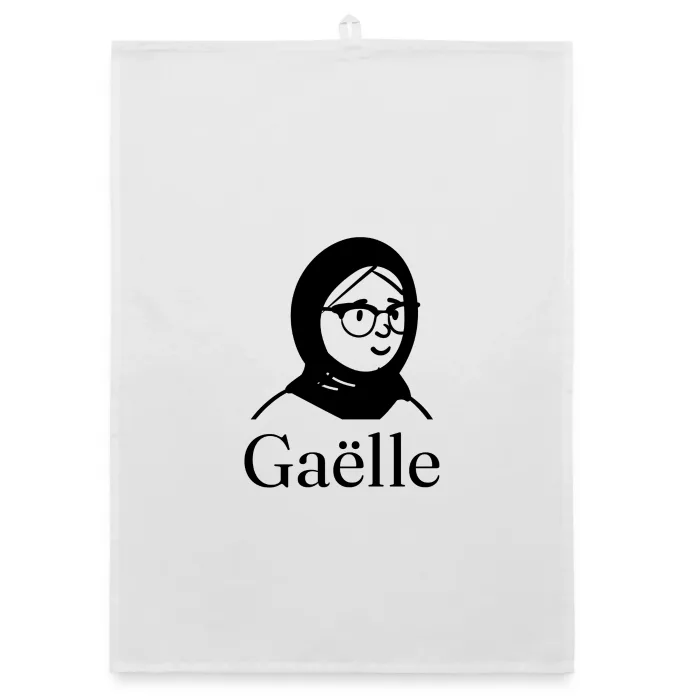 Torchon personnalisé au prénom Gaëlle