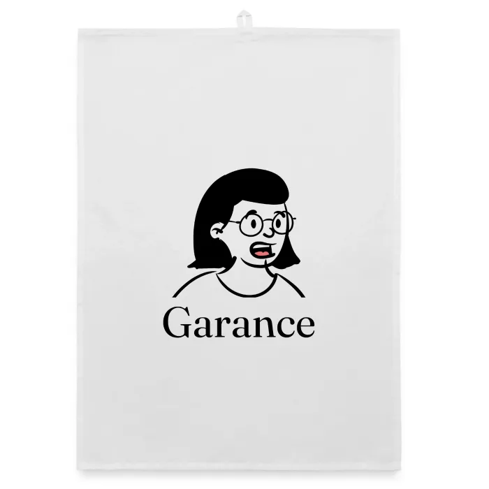 Torchon personnalisé au prénom Garance