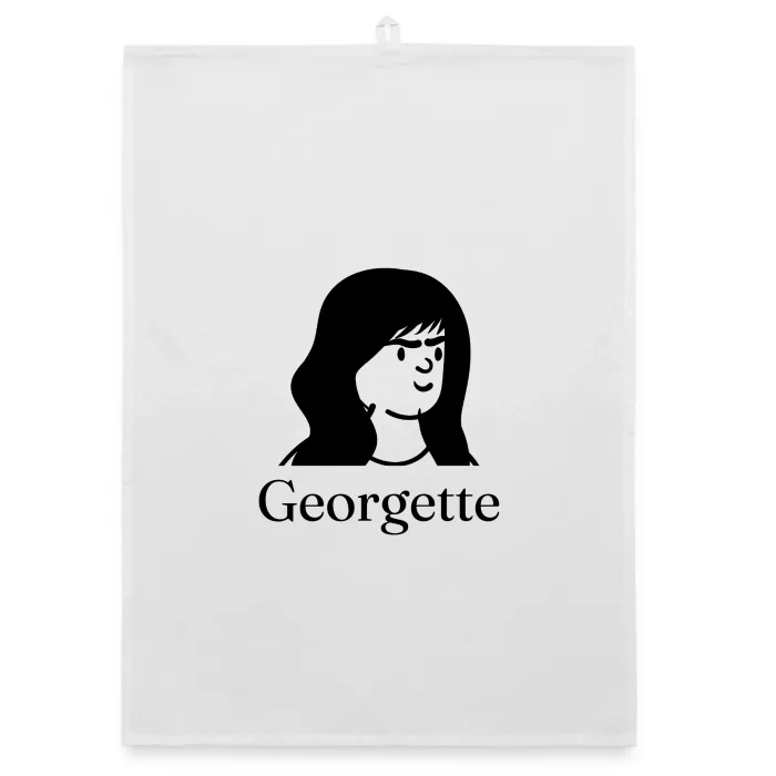 Torchon personnalisé au prénom Georgette