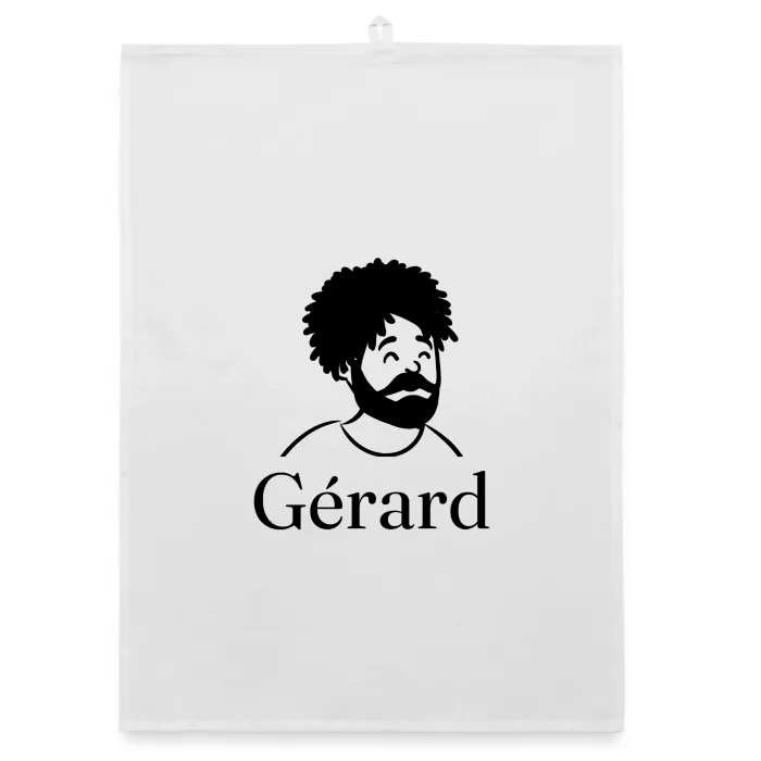 Torchon personnalisé au prénom Gérard