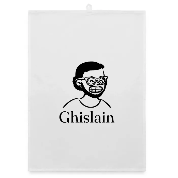 Torchon personnalisé au prénom Ghislain