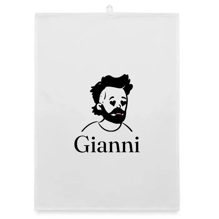 Torchon personnalisé au prénom Gianni