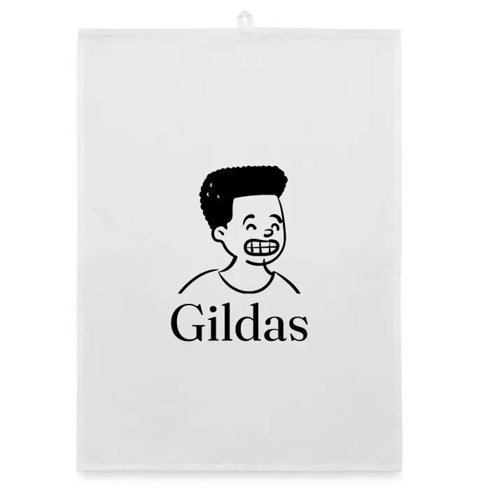 Torchon personnalisé au prénom Gildas