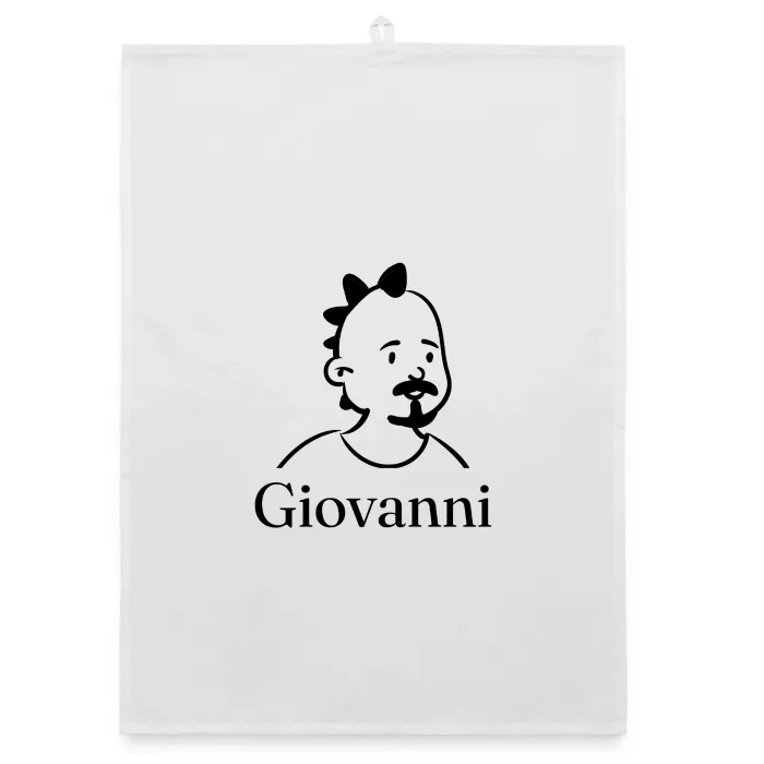 Torchon personnalisé au prénom Giovanni