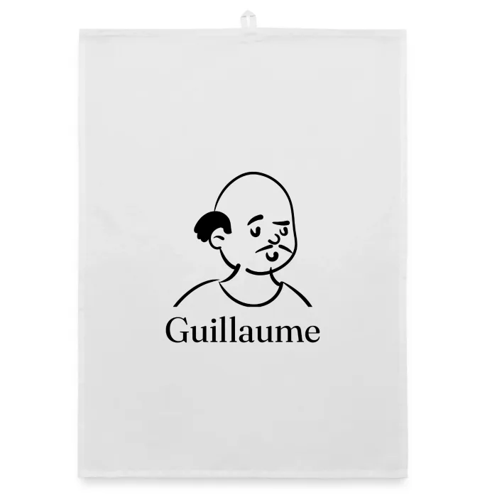 Torchon personnalisé au prénom Guillaume