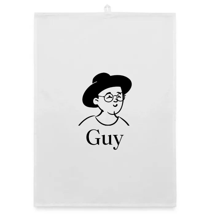 Torchon personnalisé au prénom Guy