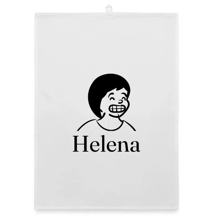 Torchon personnalisé au prénom Helena