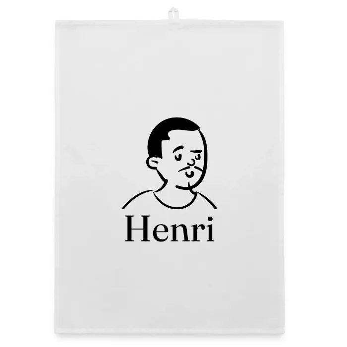 Torchon personnalisé au prénom Henri