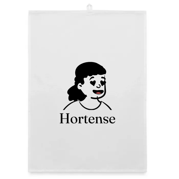 Torchon personnalisé au prénom Hortense