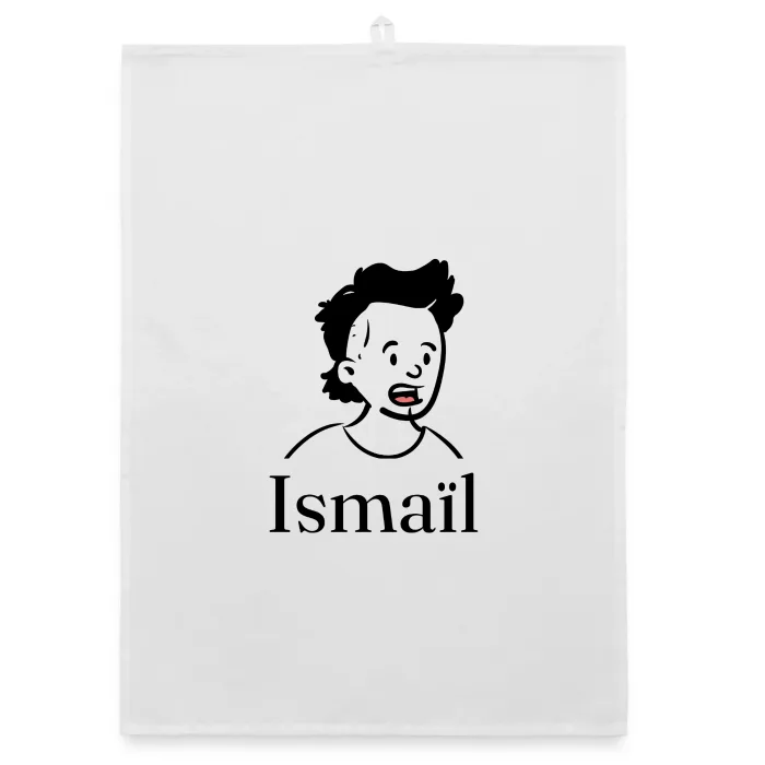 Torchon personnalisé au prénom Ismaïl