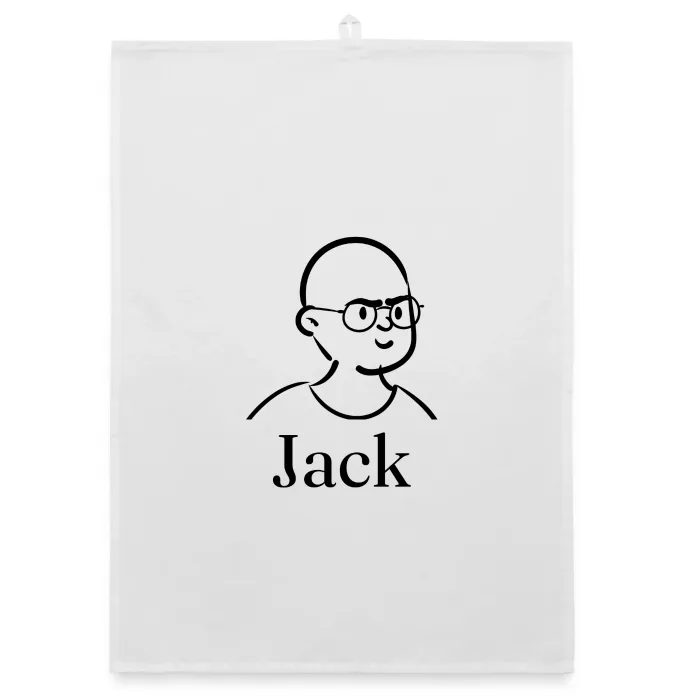 Torchon personnalisé au prénom Jack