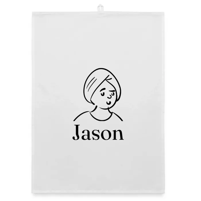 Torchon personnalisé au prénom Jason