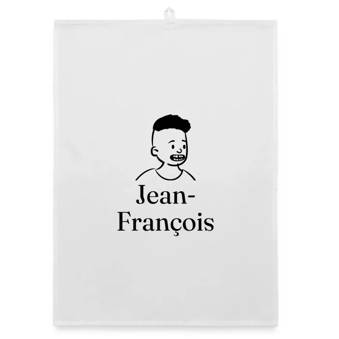 Torchon personnalisé au prénom Jean-François