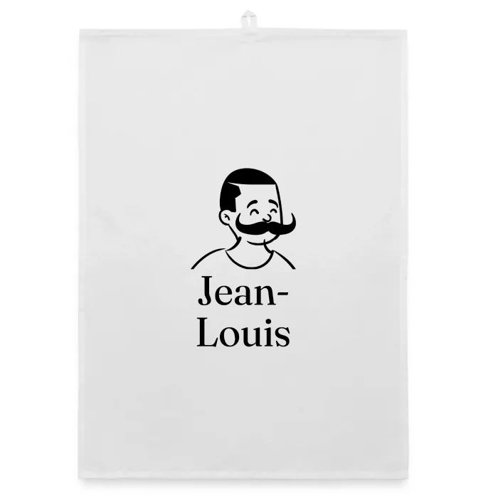 Torchon personnalisé au prénom Jean-Louis