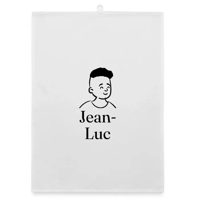 Torchon personnalisé au prénom Jean-Luc