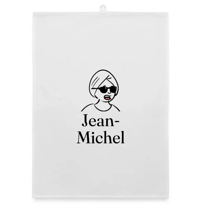Torchon personnalisé au prénom Jean-Michel